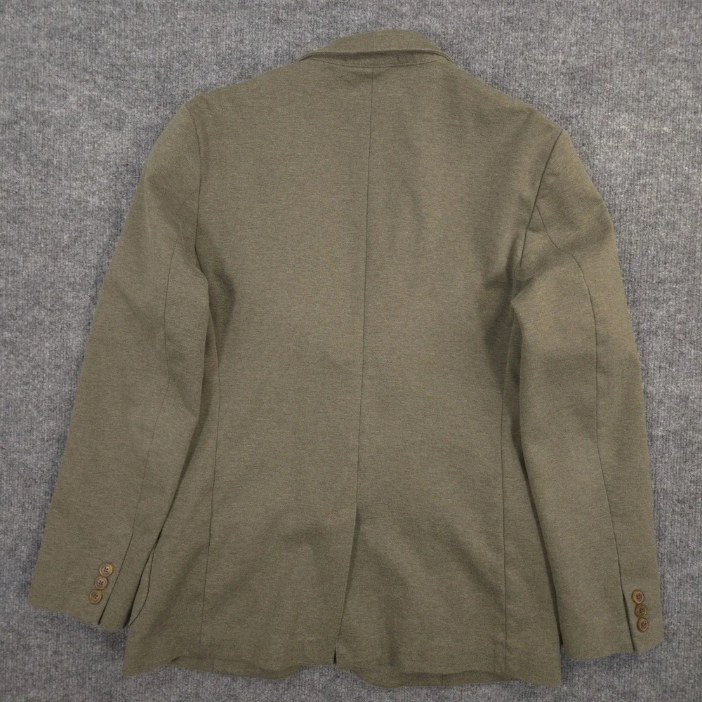 J Crew Thompson Knit Blazer Mens 38R Olive Heather Slim Fit Business Casual